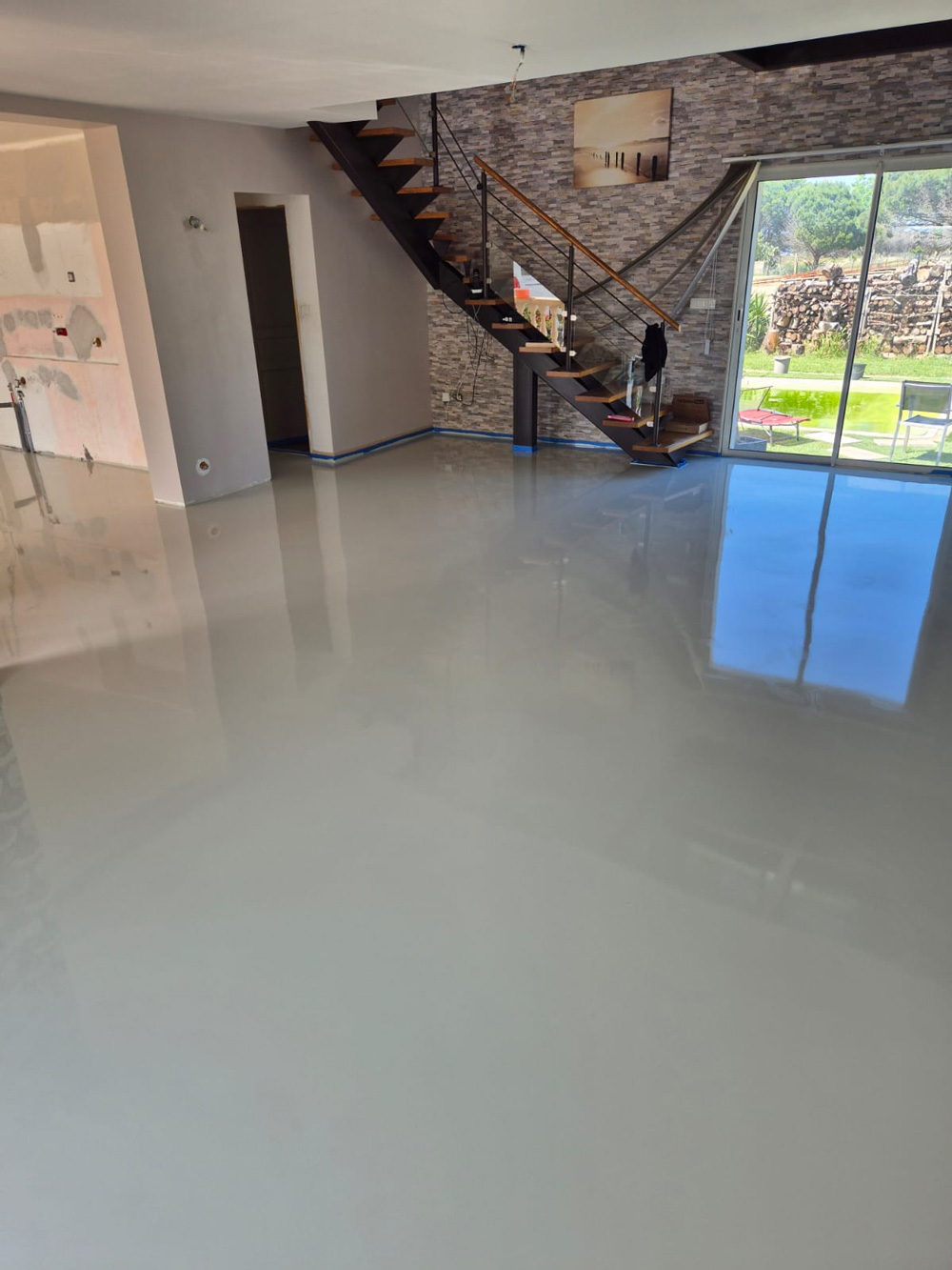 Résine de sol décorative Résine de sol décorative